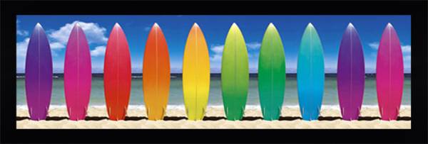 Colored Surf Boards