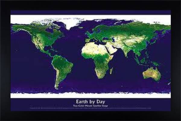 Earth by Day Map